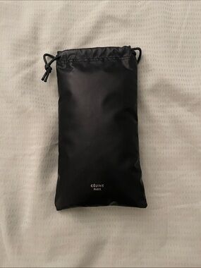 Celine Black Drawstring Dust Pouch